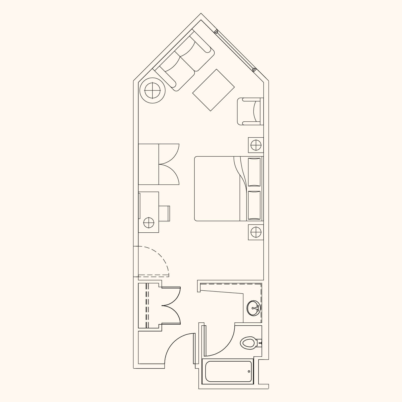 King Plus Room Floorplan