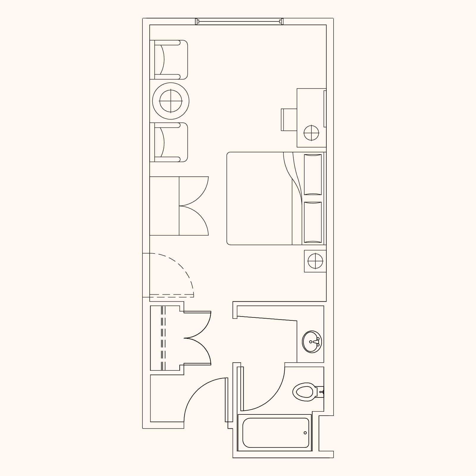 Standard King Room Floorplan