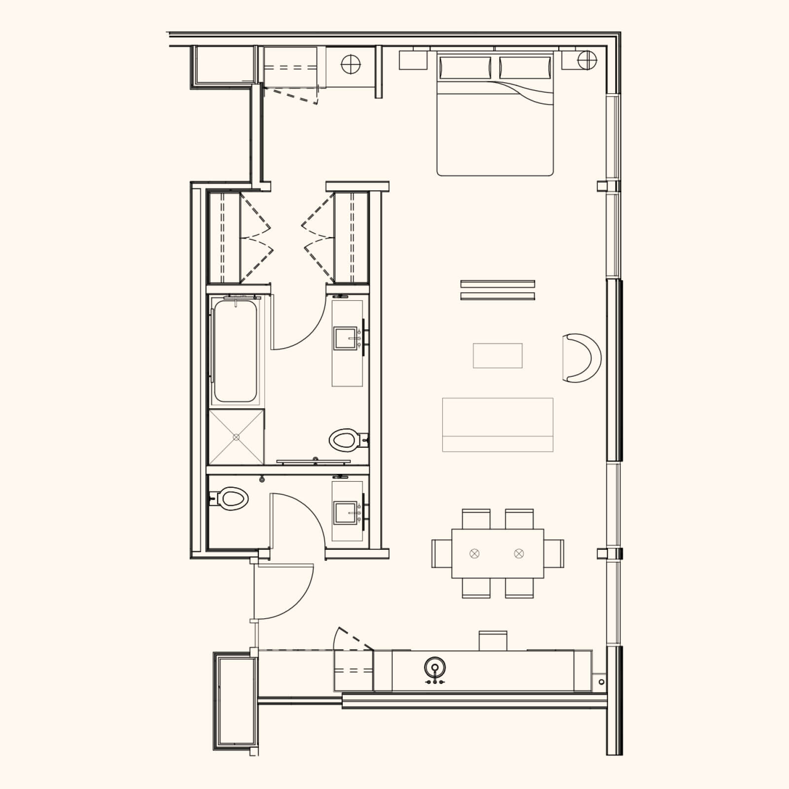 Deluxe Suite Floorplan